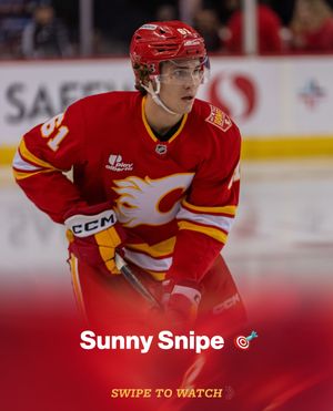 Image post by @nhlflames on Instagram