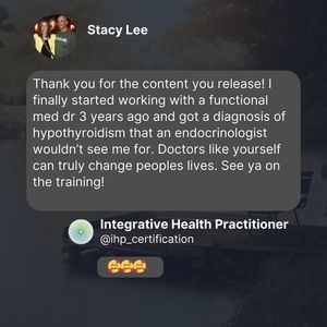Image post by @integrativehealthpractitioner on Facebook