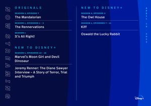 Image post by @DisneyPlus on Twitter