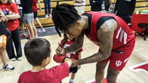 Image post by @IndianaMBB on Twitter