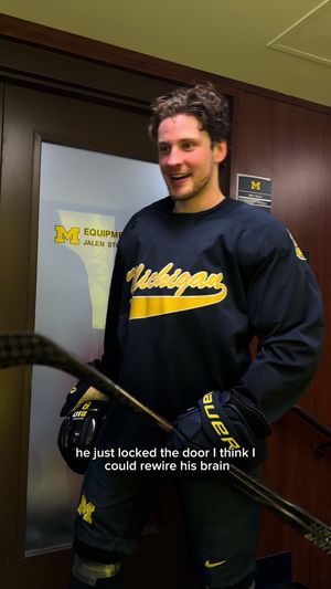 Video post by @umichhockey on TikTok