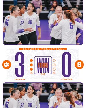 Image post by @clemsonvb on Instagram