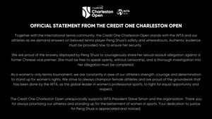 Image post by @CharlestonOpen on Twitter