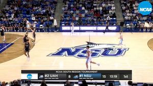 Video post by @NSU_MBasketball on Twitter