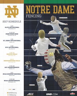 Image post by @notredamefencing on Instagram