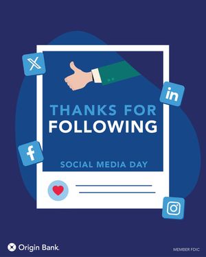 Image post by @originbank on Instagram