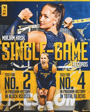 Image post by @wvuvolleyball on Instagram