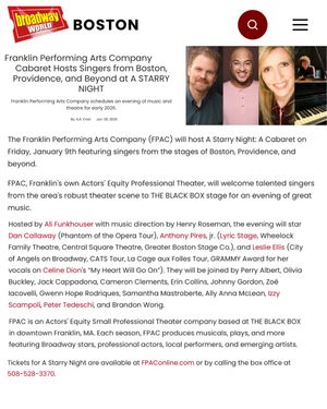 Image post by @franklin.performing.arts.co on Instagram