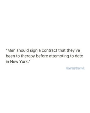 Image post by @overheardnewyork on Instagram