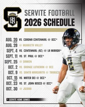 Image post by @servite_sports on Instagram