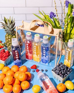 Image post by @drinkkarmawater on Instagram