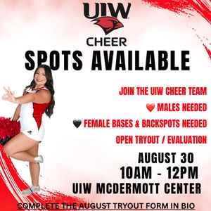 Image post by @uiwcheer on Instagram