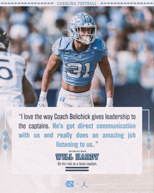 Image post by @UNCFootball on Twitter