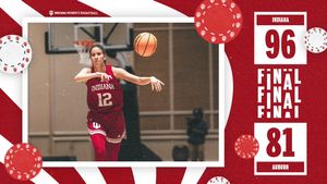 Image post by @IndianaWBB on Twitter