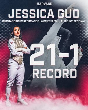 Image post by @harvardfencing on Instagram