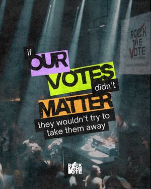Image post by @rockthevote on Instagram