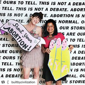 Image post by @shoutyourabortion on Instagram