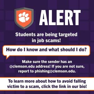 Image post by @clemsonIT on Facebook