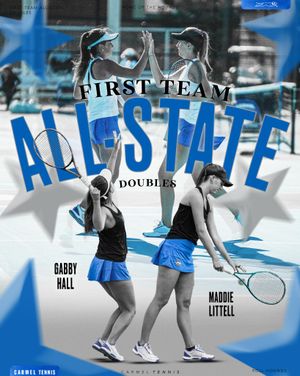 Image post by @carmelhsgirlstennis on Instagram