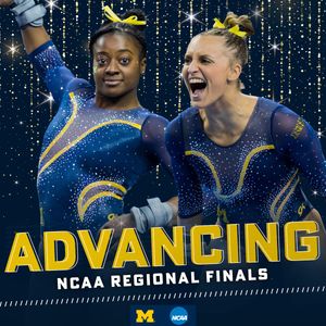 Image post by @UMichWGym on Twitter