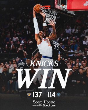 Image post by @nyknicks on Twitter