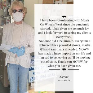 Image post by @mealsonwheelswest on Instagram