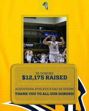 Image post by @Augustana Basketball on Facebook