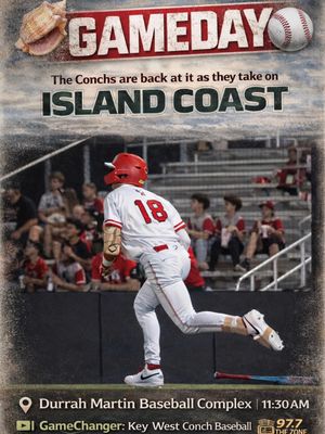 Image post by @keywestconchbaseball on Instagram