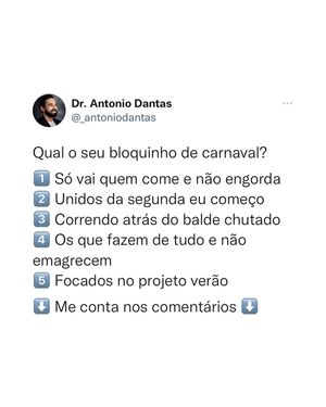 Image post by @drantoniodantas on Instagram