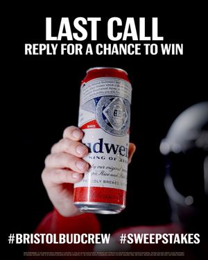Image post by @budweiserusa on Twitter
