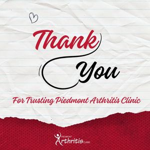 Image post by @PiedmontArthritisClinic on Facebook