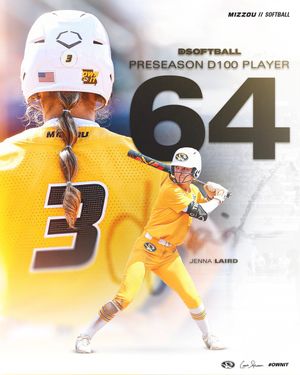 Image post by @MizzouSoftball on Twitter