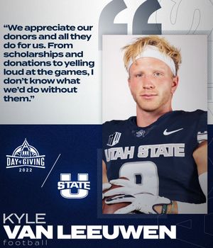 Image post by @USUAthletics on Twitter