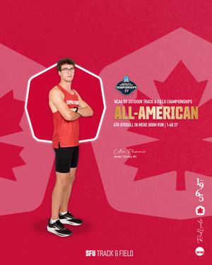 Image post by @sfu_athletics on Instagram
