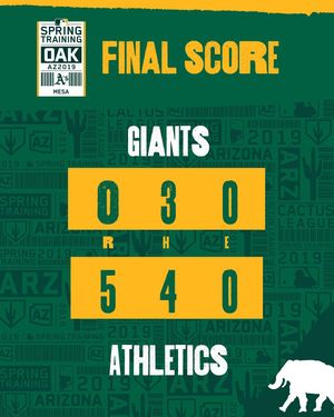 Image post by @athletics on Instagram