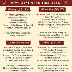 Image post by @mealsonwheelswest on Instagram