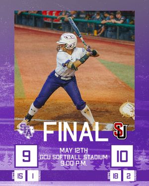 Image post by @sfa_softball on Twitter