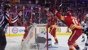 Image post by @NHLFlames on Twitter