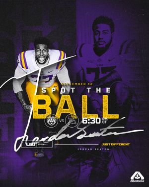 Image post by @LSUfootball on Twitter/X