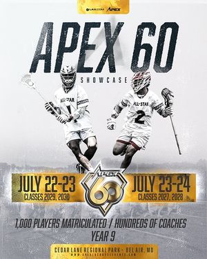 Image post by @apexlaxevents on Instagram