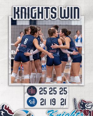 Image post by @FDUKnightsWVB on Twitter