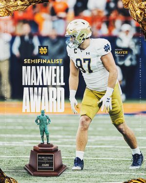 Image post by @ndfootball on Instagram