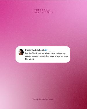 Image post by @therapyforblackgirls on Instagram