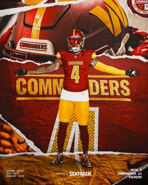 Image post by @Commanders on Twitter