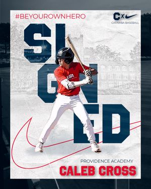 Image post by @CatawbaBaseball on Twitter