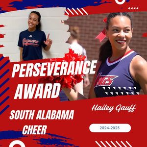 Image post by @southalabama.cheerleading on Facebook