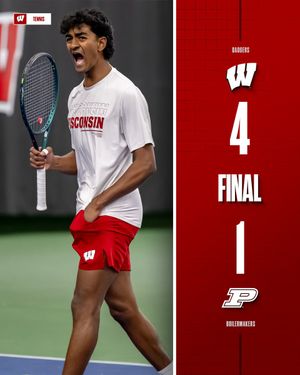 Image post by @BadgerMTennis on Twitter