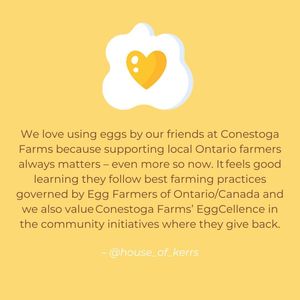 Image post by @conestoga_eggs on Instagram