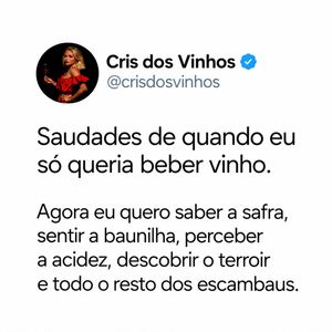 Image post by @crisdosvinhos on Instagram