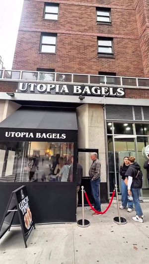 Video post by @utopiabagels on TikTok